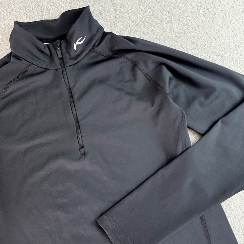 Kjus Men 2nd Skin Halfzip Black MS25-A09 Long Sleeve Pullover Size 48 S Small gallery