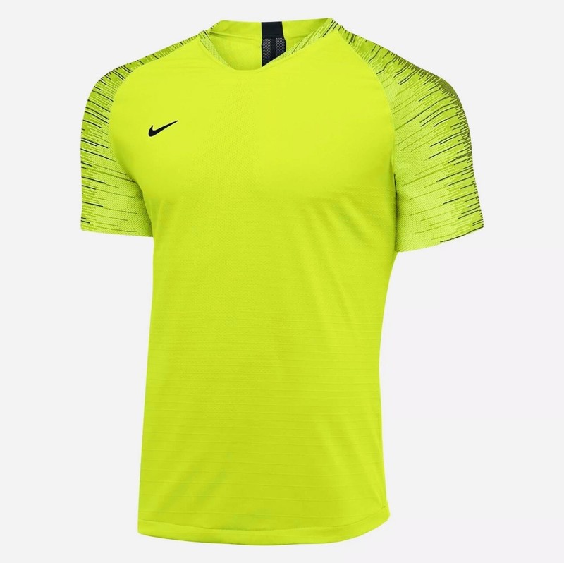 Nike Vaporknit 2.0 Soccer Jersey/Shirt AQ2674-702 Volt/Black Mens Size Small gallery