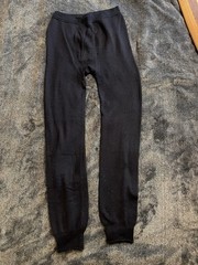 Ullfrotte 200 Merino Wool Base Layer Bottom. Unisex Size L Navy Blue.