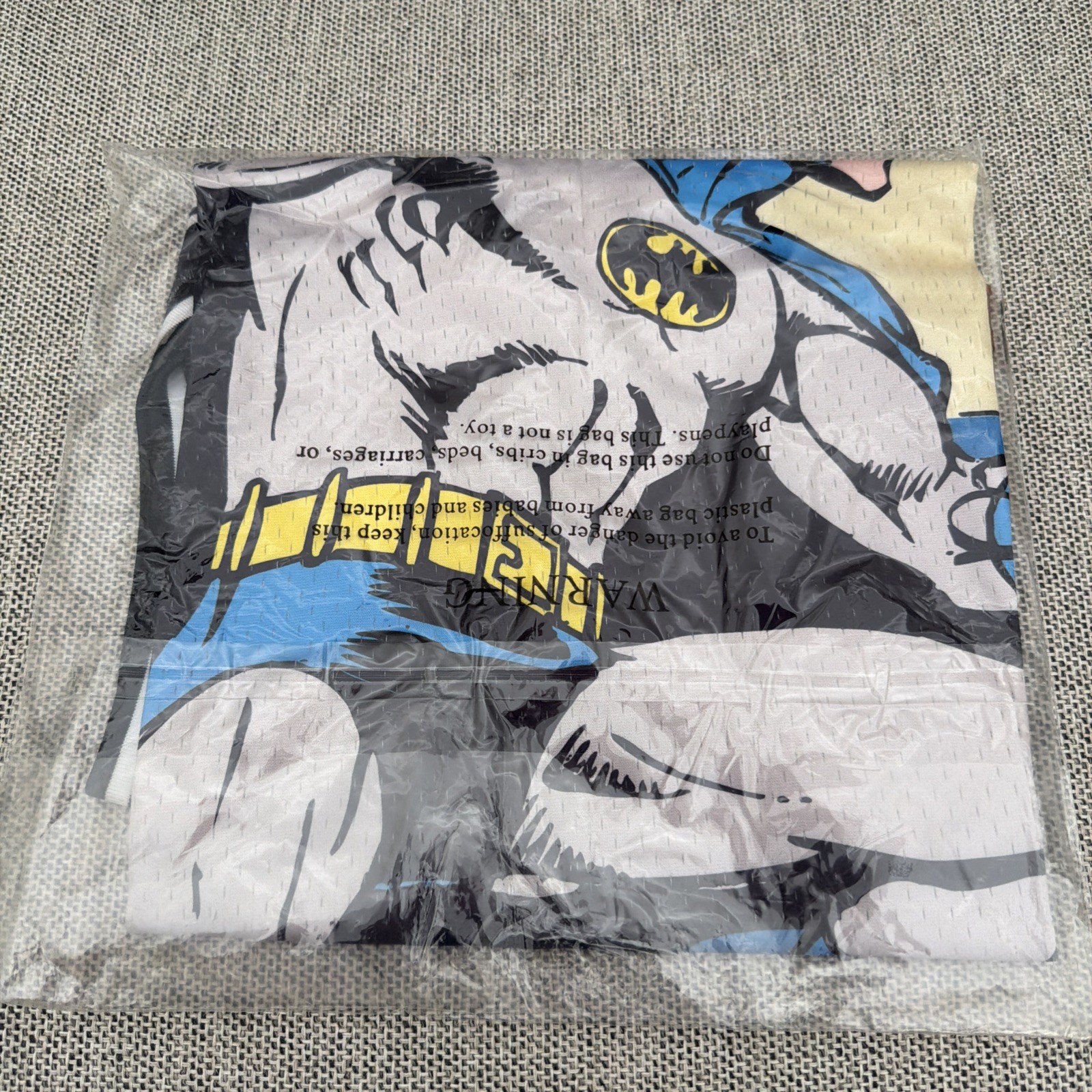 NWT Lids DC Batman Action Comics Big Print Mesh Basketball Jersey-LARGE gallery