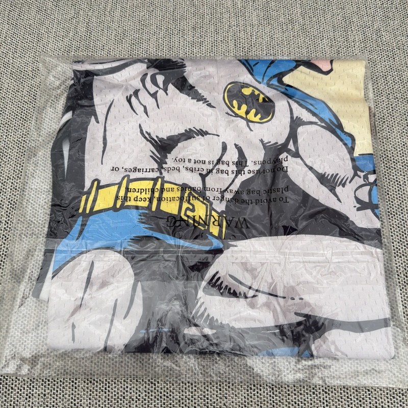 NWT Lids DC Batman Action Comics Big Print Mesh Basketball Jersey-LARGE gallery