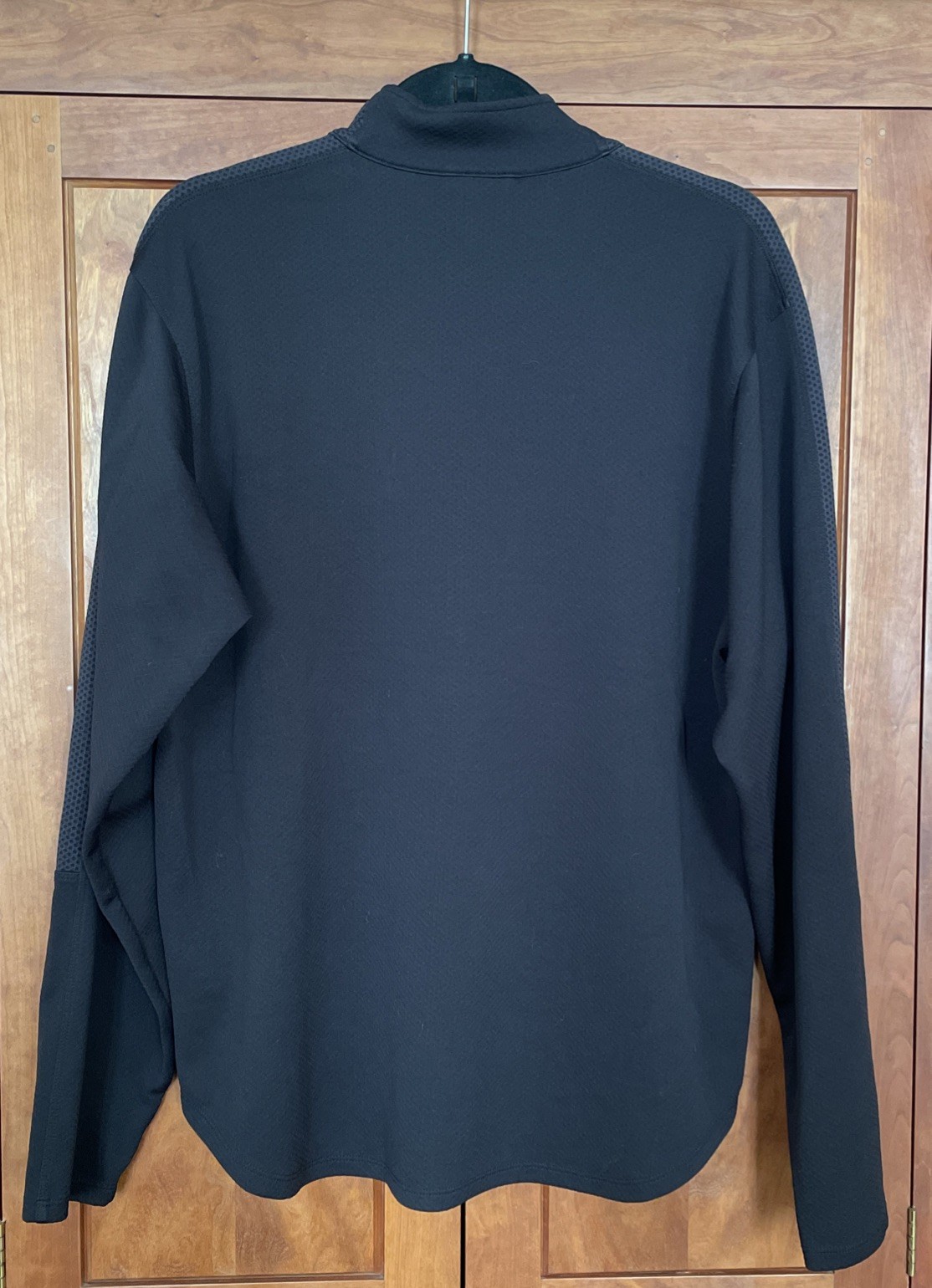 Men’s Nike Dri-Fit Training Half-Zip Long Sleeve Pullover Black Jacket Size L gallery