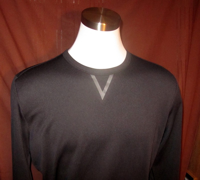 Michael Strahan MSX Mens Long-Sleeve Heavy Shirt, Black, Side Zips, Size L, EUC gallery