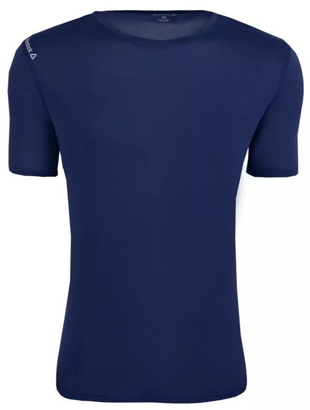 Reebok NEW Mens Volt Performance Short Sleeve Fashion Shirt Navy Blue XL $35 gallery