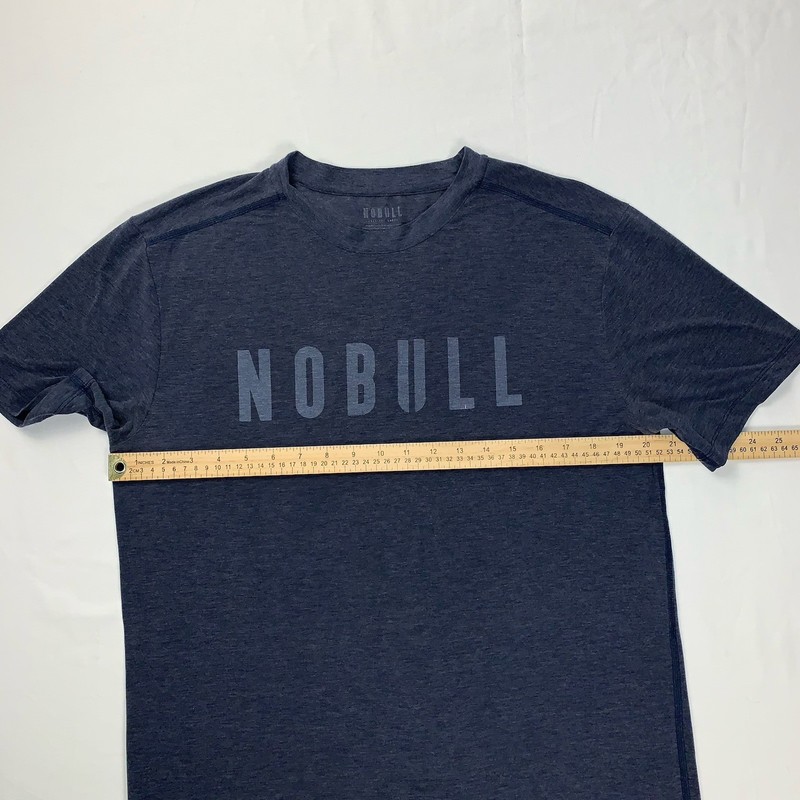 NOBULL Mens Super Soft Workout Tee Size Large Blue Athletic Training Gym gallery