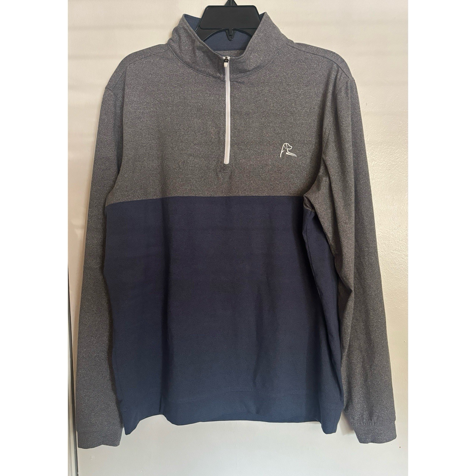 RHOBACK RIVA Color Block PERFORMANCE QUARTER ZIP Sweater Size M ~ Excellent gallery