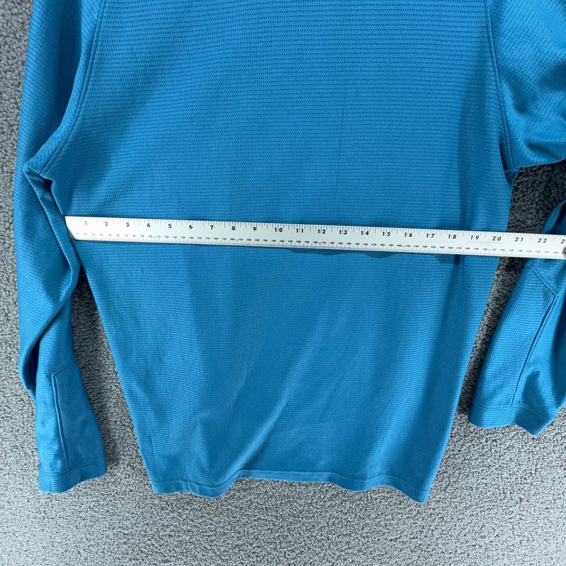 Under Armour 1/4 Zip Pullover Mens L Blue Athletic Long Sleeve Loose Fit Workout gallery
