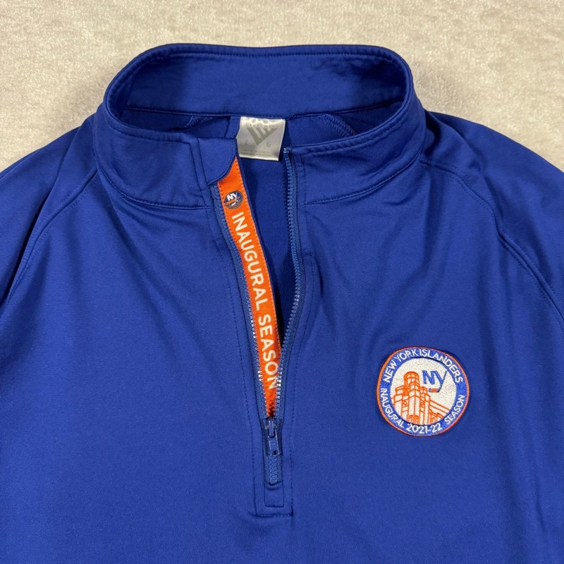 NY Islanders Inaugural Season 2021-22 Levelwear Quarter Zip Pullover Men's L gallery