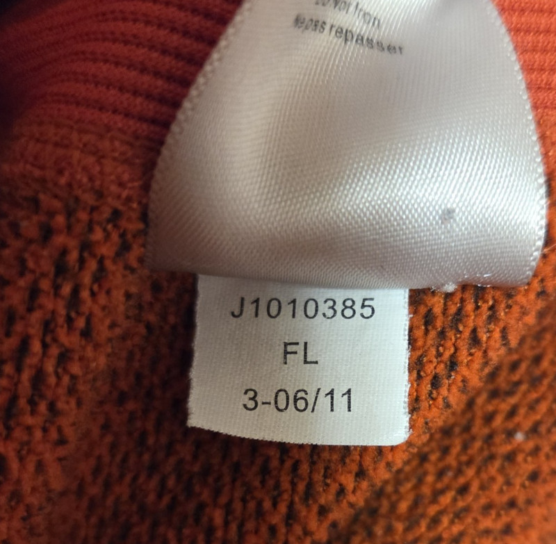 Merrell L/S Pullover 1/4 Zip Sweater Shirt Size XL Orange Fleece Hiking Top gallery