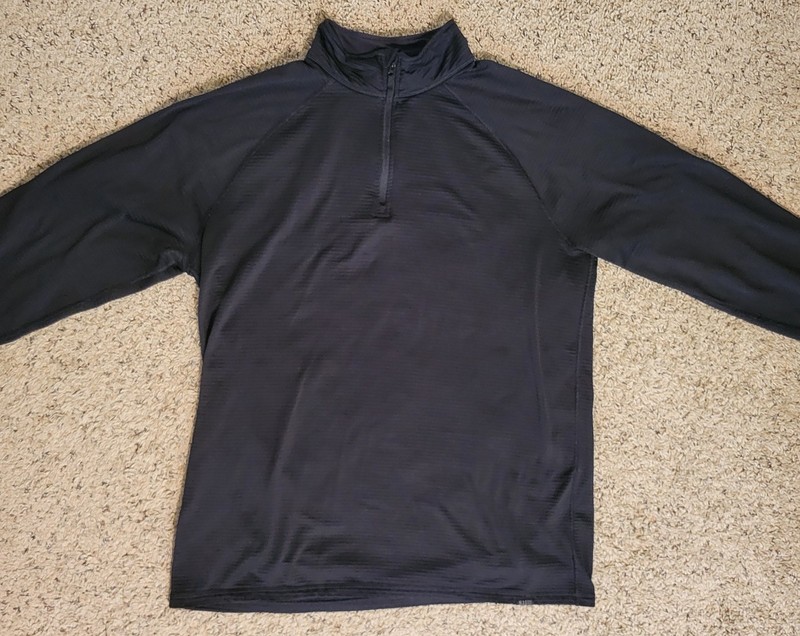 5.11 Men's L Black 1/4 Zip Pullover Activewear Top Long Sleeve Performance Shirt gallery