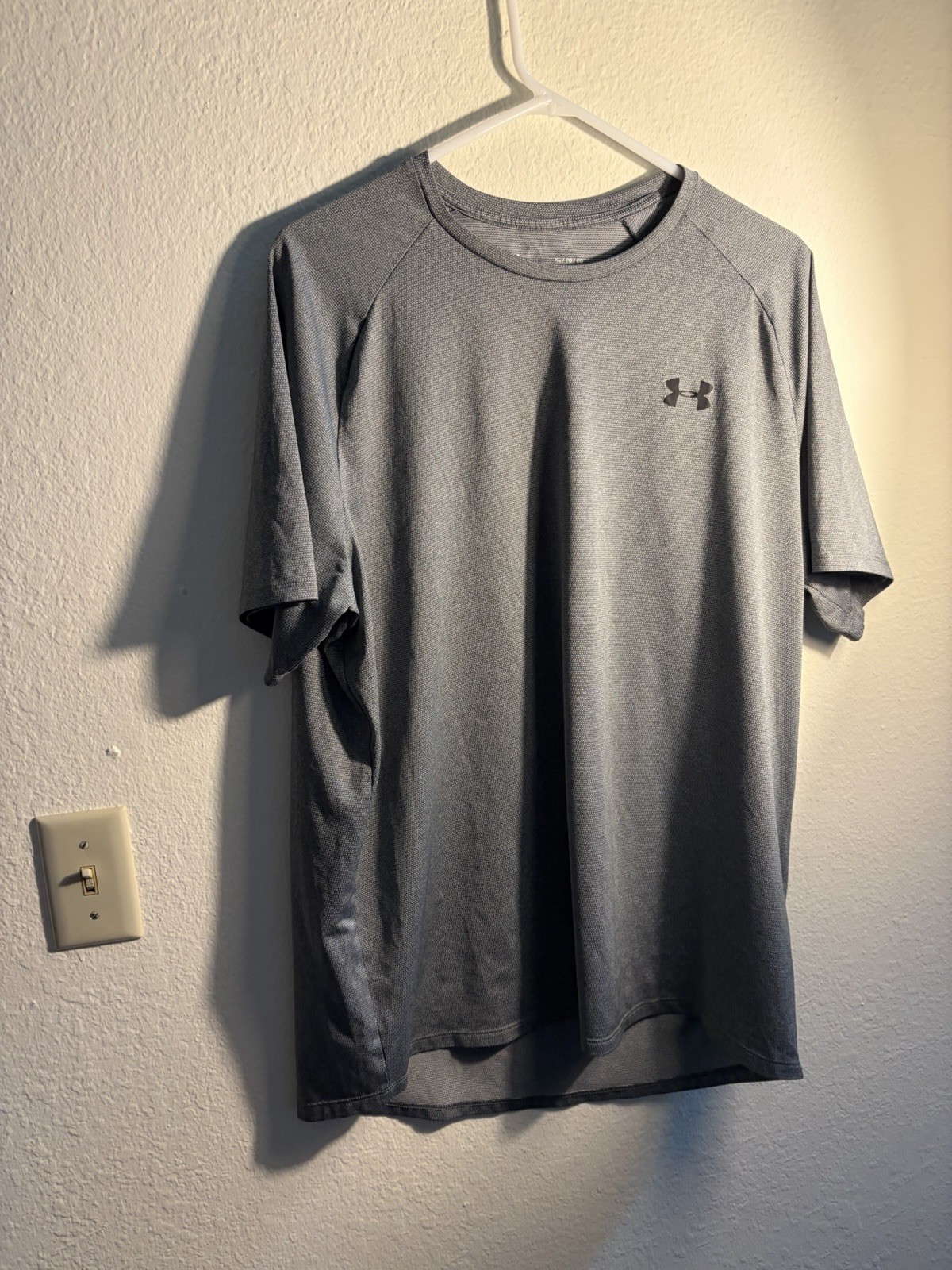 Under Armour Men's the Tech Tee T-Shirt Grey, Short Sleeve, Size XL gallery