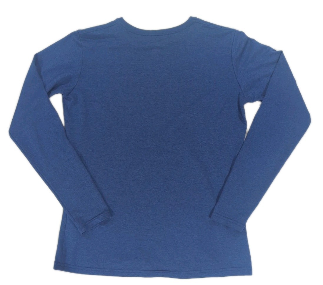 Nike Running Dri Fit Long Sleeve Shirt Womens Large Blue gallery