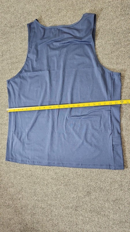 EZRUN Men's Quick Dry Athletic Tank Top Workout Running Gym Shirt Navy Blue 2XL gallery