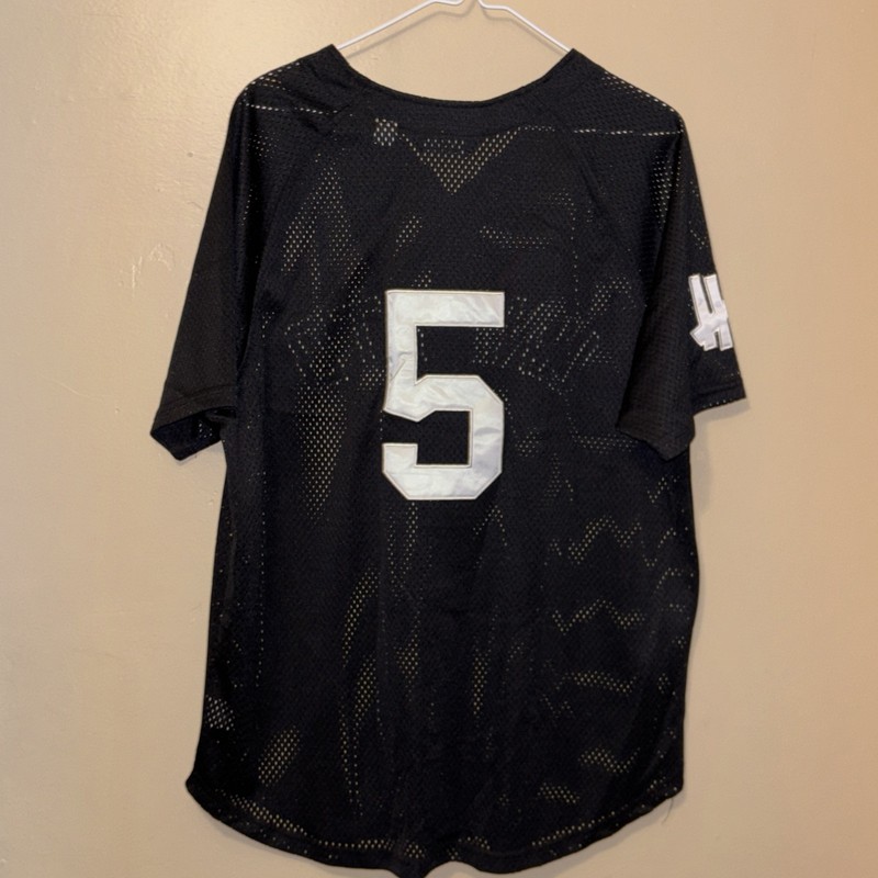 Undefeated Mesh Baseball short-sleeved jersey black Size Large Rare gallery