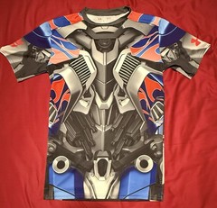 Under Armour Alter Ego Optimus Prime Compression Shirt Heat Gear Mens Large 2014
