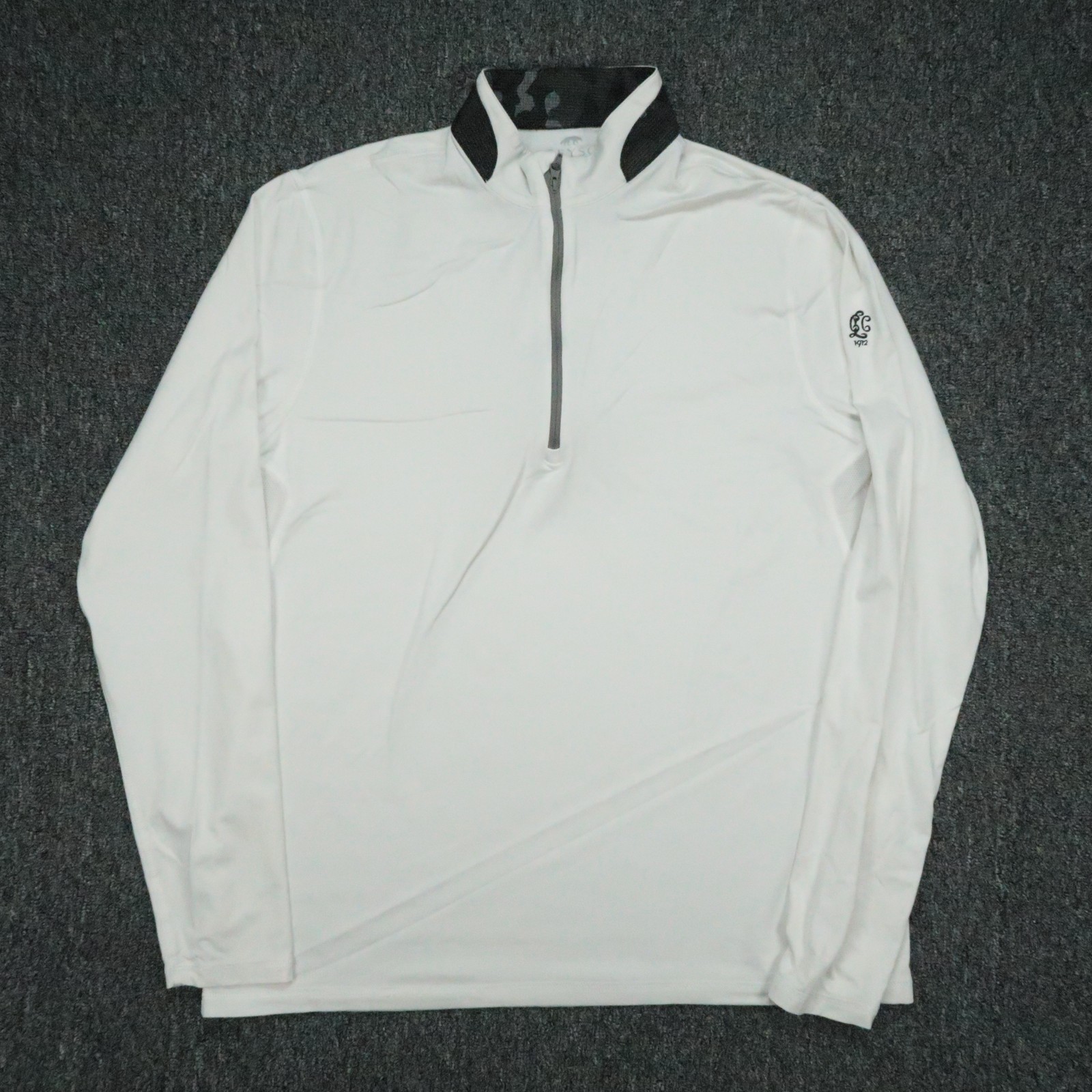 Greyson Pullover Mens Large White Guide Sport Quarter Zip Athletic Golf gallery