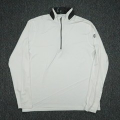 Greyson Pullover Mens Large White Guide Sport Quarter Zip Athletic Golf