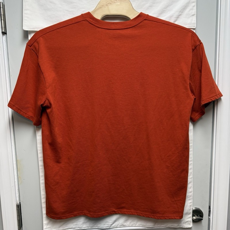 Under Armour Heavyweight Oversized Box Logo Mens Short Sleeve T Shirt XL Orange gallery