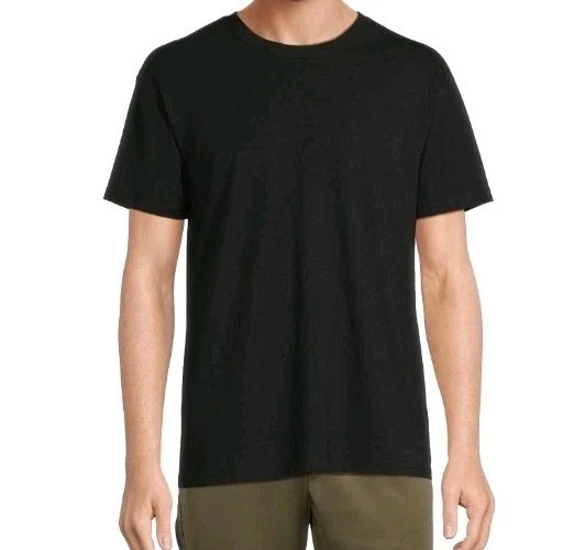 Athletic Works Men T Shirt Size S Black Tri Blend Moisture Wicking New Gym Tee gallery