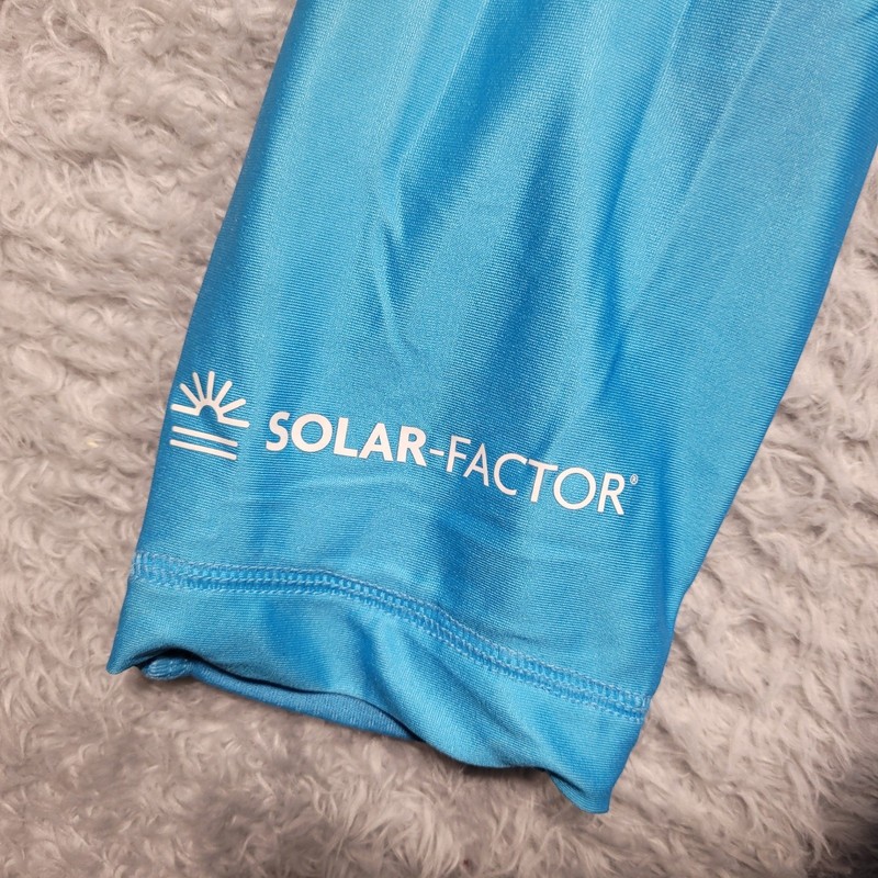 Habit Shirt Mens Medium Solar-Factor Blue Water Print Long Sleeve *stain gallery