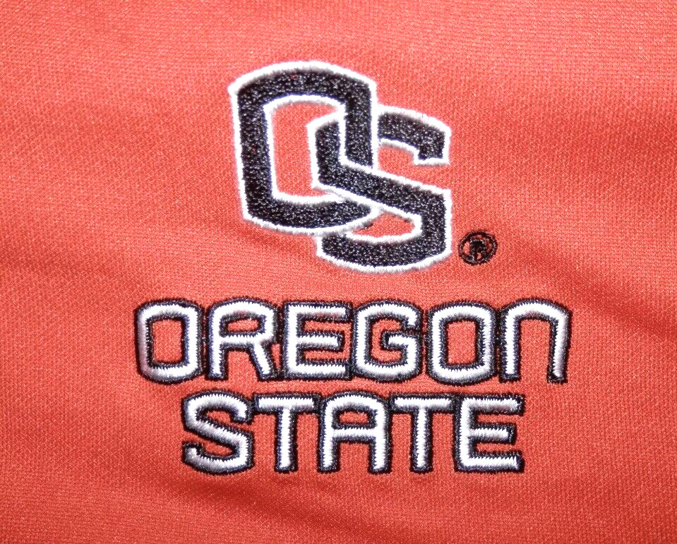 Oregon State OSU / BEAVERS Men's S ORANGE & BLACK 'Pro Edge' POLO SHIRT gallery