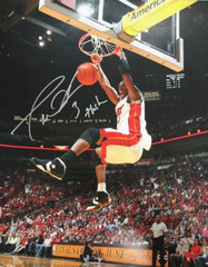 Dwyane Wade Autographed “Flash” 2 Hand Dunk 16×20 Photo