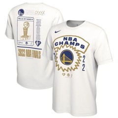 Nike Golden State Warriors 2022 NBA Champs White T Shirt Roster Mens Size XL