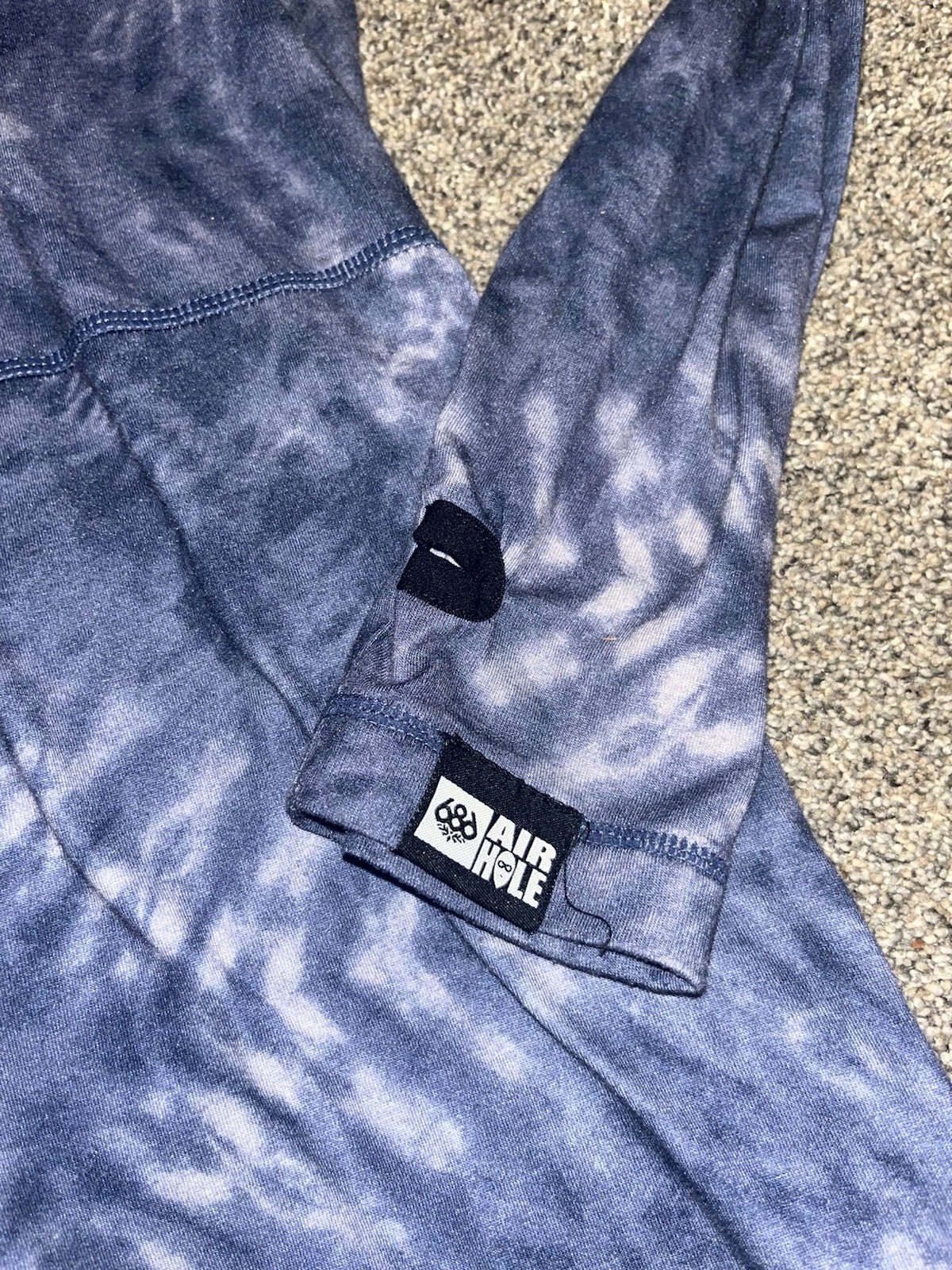 686 Airhole Thermal One Piece Baselayer Large Blue Tie Dye Vguc gallery