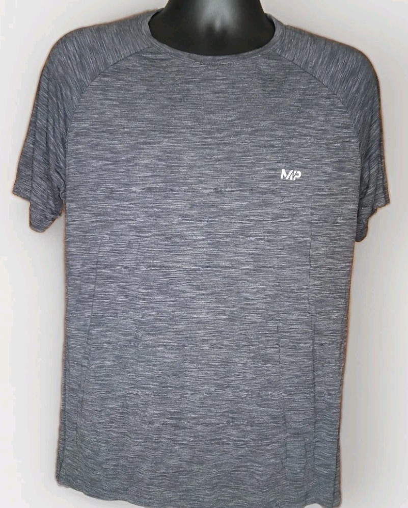 Official MP Merchandise Brand Men's Gray Workout Athletic T Shirt Size Large gallery