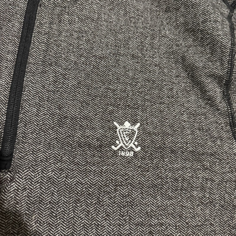 RLX Ralph Lauren Pullover Extra Large Gray Herringbone Performance Quarter Zip gallery