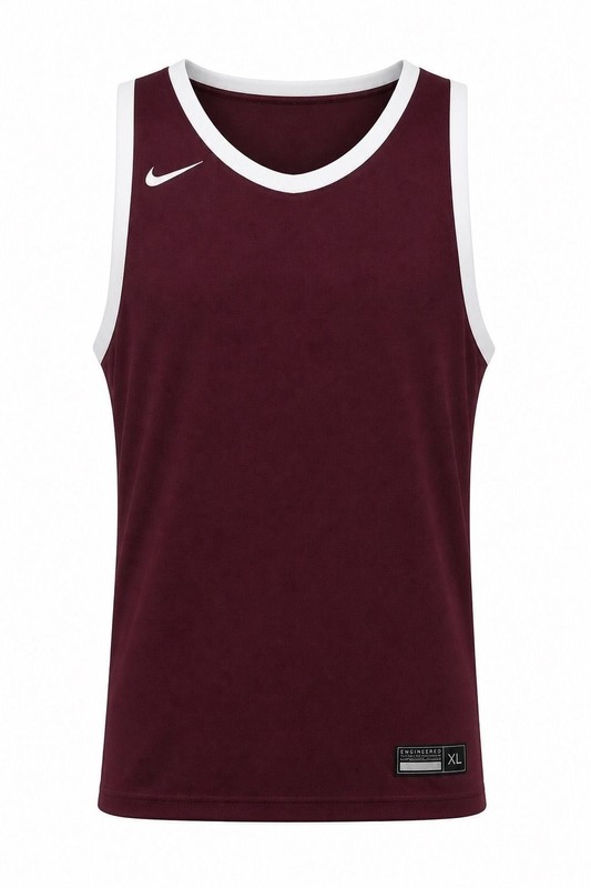Nike Team Stock Dri-FIT Basketball Jersey Maroon/White #1228 gallery
