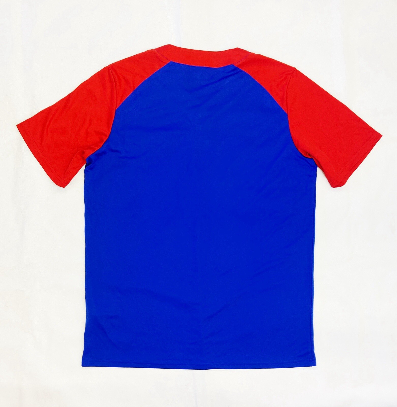 Under Armour Next 2 Button SS Baseball Jersey Men's L 3XL Royal Blue Red UBJ620M gallery