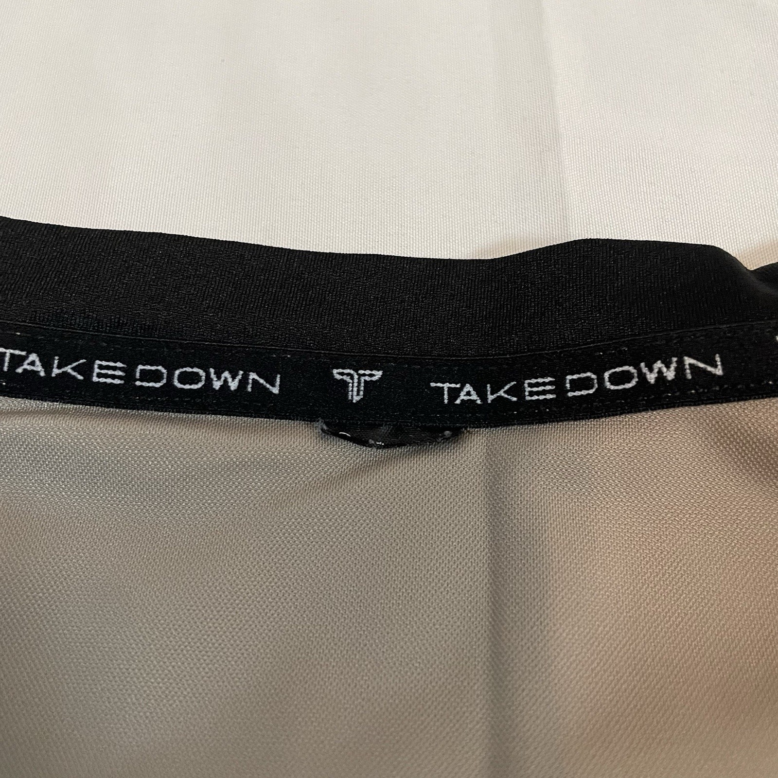 Takedown Mens Performance Short Sleeve T-Shirt Tan Raglan Activewear Top XL gallery