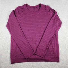 Lululemon Shirt Mens Medium Purple Vented Tech Long Sleeve Performance Active