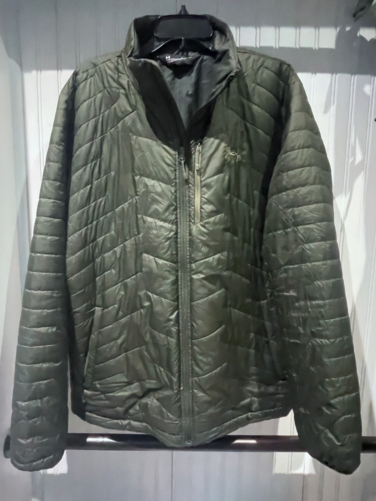 Under Armour ColdGear Reactor Packable UA Storm Jacket Men's XL Olive Green gallery