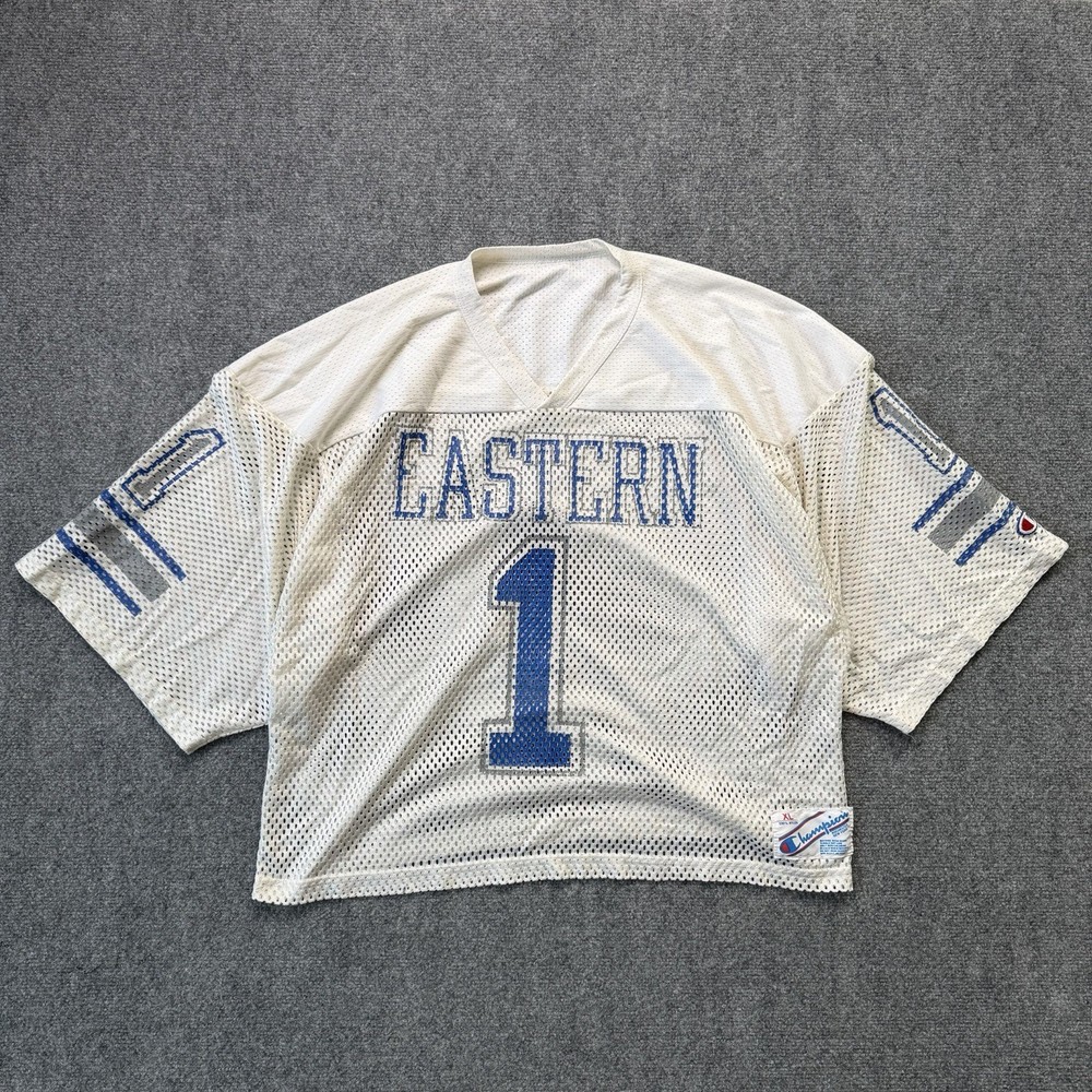 Vintage 80s Champion Eastern Mesh Football Jersey #1 XL