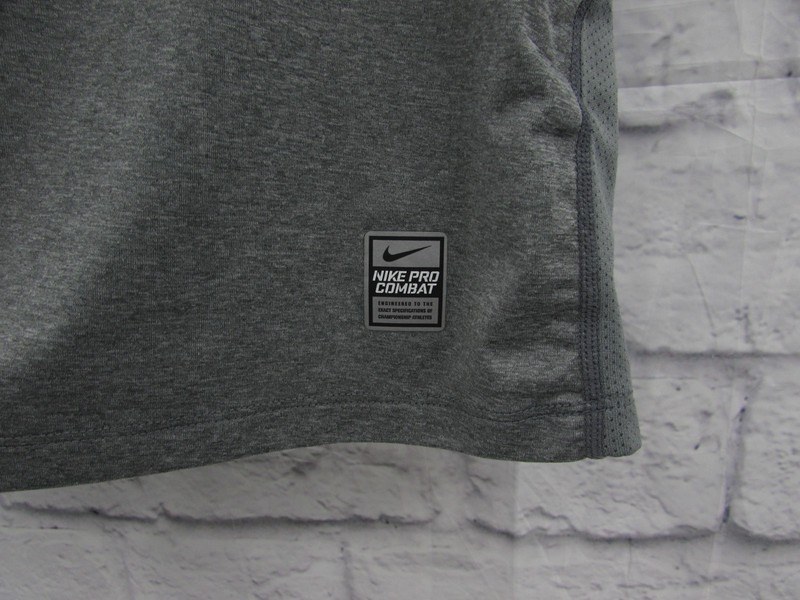 Nike Pro Combat Core Sleeveless Fitted Shirt Dri-Fit Men’s XL Gray Mesh 449786 gallery