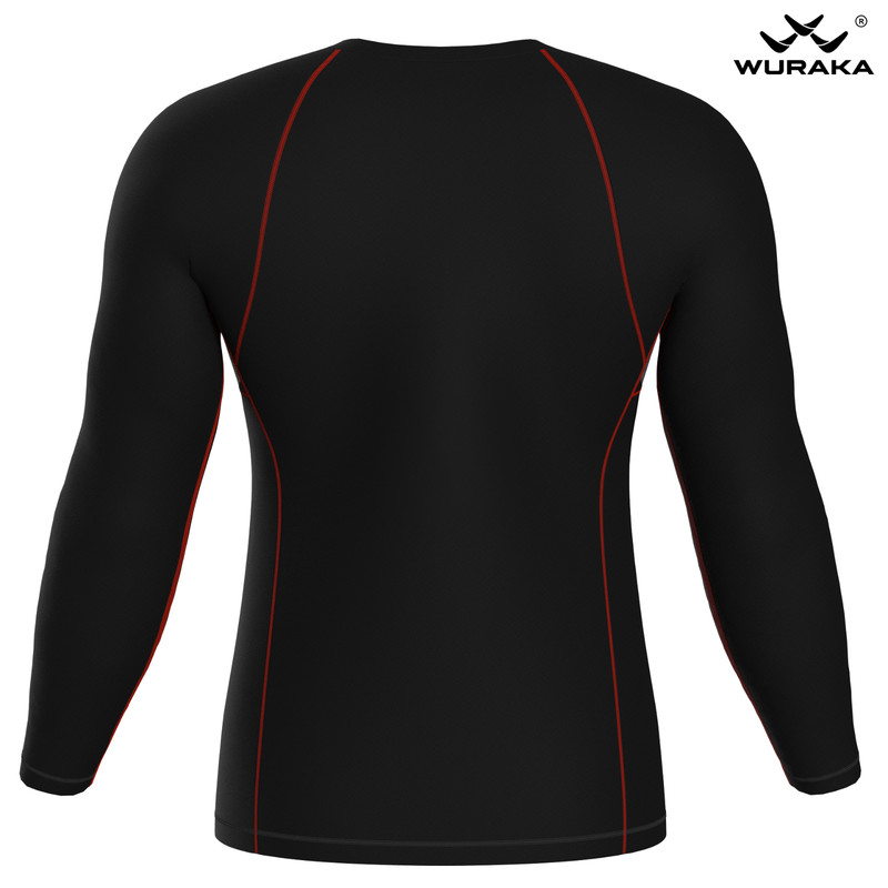 Mens Compression Armour Base layer Red Top Skin Fit Shirt + Leggings / Pants set gallery