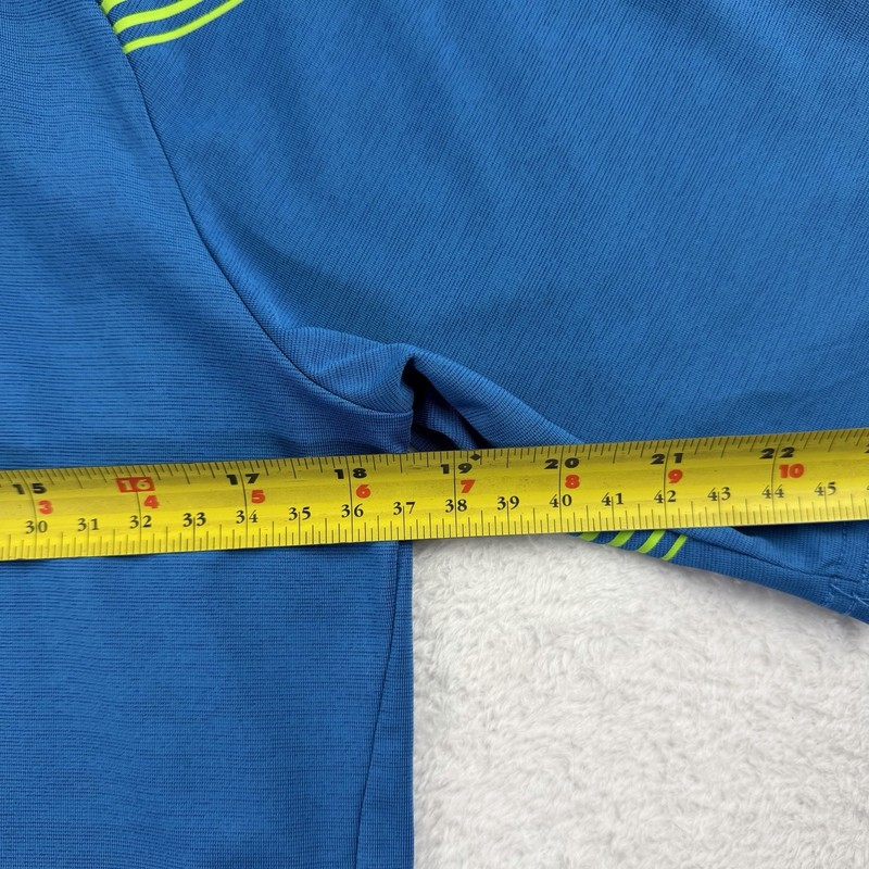 Liberty Pro Men’s Athletic Performance T-Shirt Blue Green Stripe Size S NWT gallery