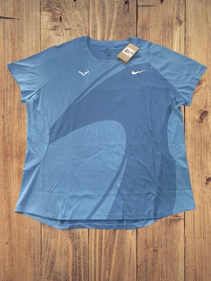 Nike Rafa Nadal Dri-Fit ADV Mens Size XXL Short Sleeve Tennis Top DV2877-412 gallery