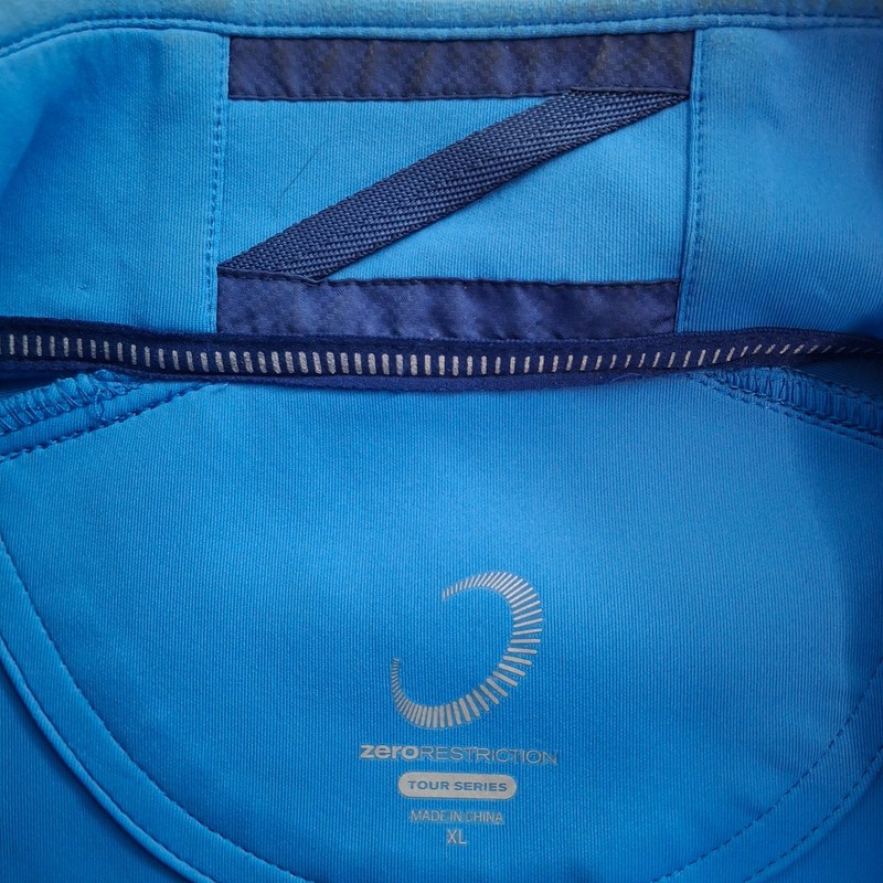 Zero Restriction Quarter Zip Golf Performance Pullover Men's XL Blue gallery