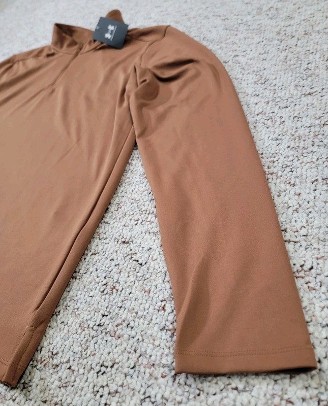 Under Armour UA Movement 1/4 Zip Pullover Tundra Brown 1387434-253 Men Sz Medium gallery