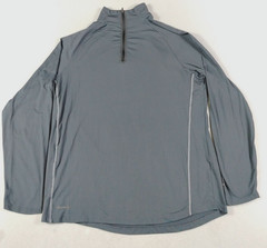 Russell Dri Power 360 Pullover Mens Large Gray 1/4 Zip Long Sleeve Athletic