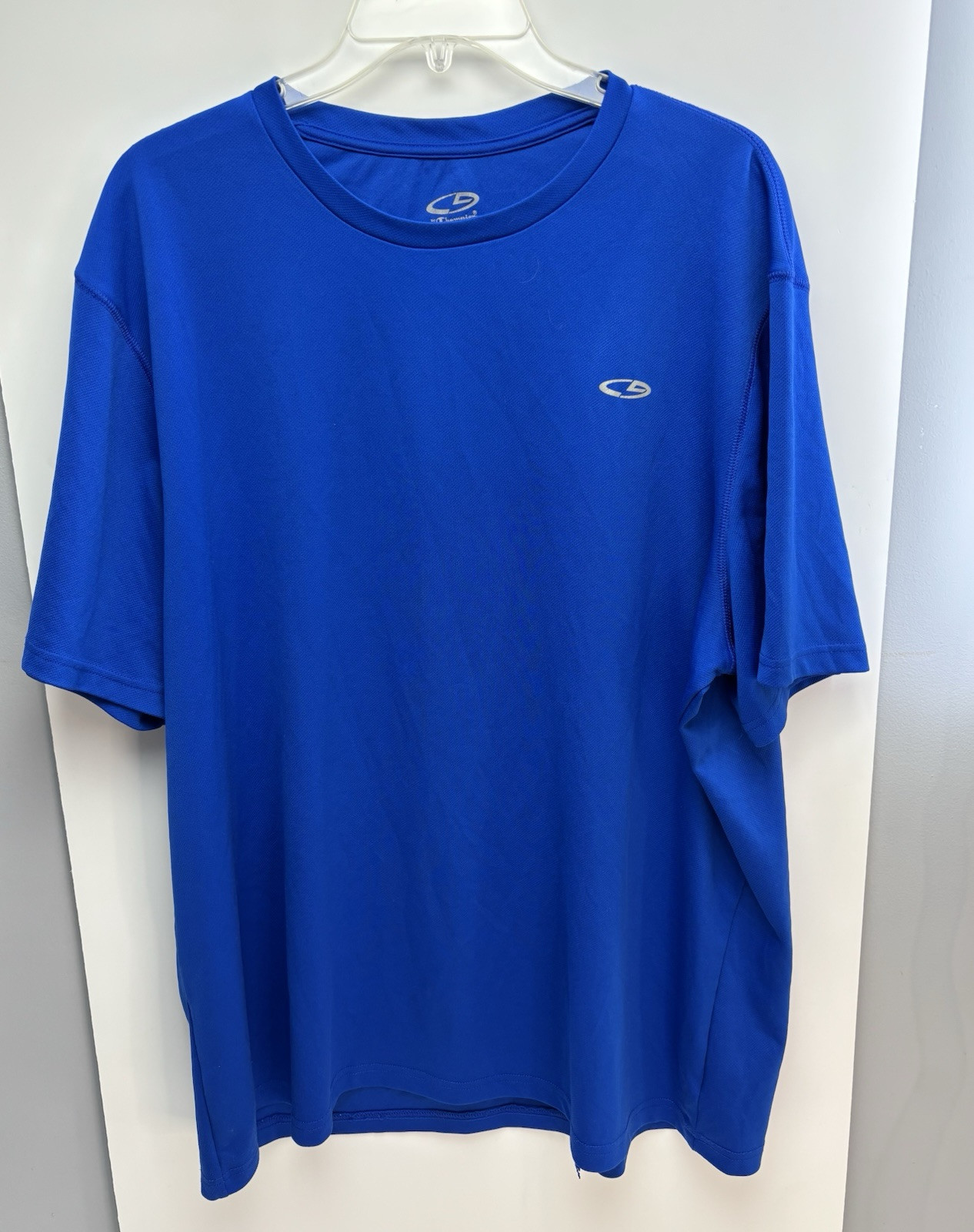 Champion Men's Size XXL Blue Short Sleeve Athletic Shirt Quick Dry Workout gallery