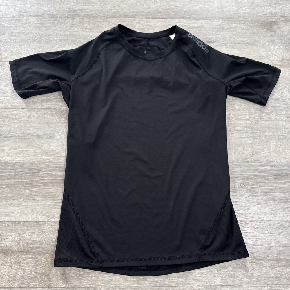 Adidas Alphaskin Shirt Men’s Large Black ClimaCool Compression Tee