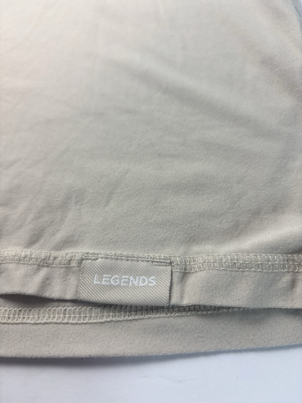 Tan LGENDS Short Sleeve Athletic Tee Men’s L Khaki 4% Spandex gallery