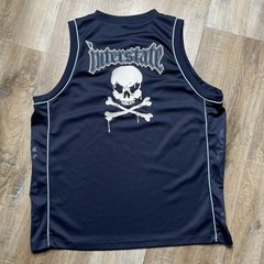 Interstate Jeans Vintage Y2K Skull Basketball Jersey Mens Large 2000s Skull IS