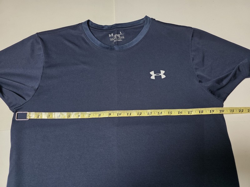 Under Armour Men's Athletic Performance T-shirt Navy Blue Size L gallery