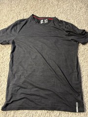 Reebok Shirt Adult Small Gray Short Sleeve Rbx Xtrain Casual Crewneck Mens *****