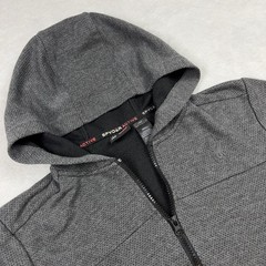 Spyder Full Zip Hooded Jacket Men S Gray Spyder Active Moisture Wicking Pockets